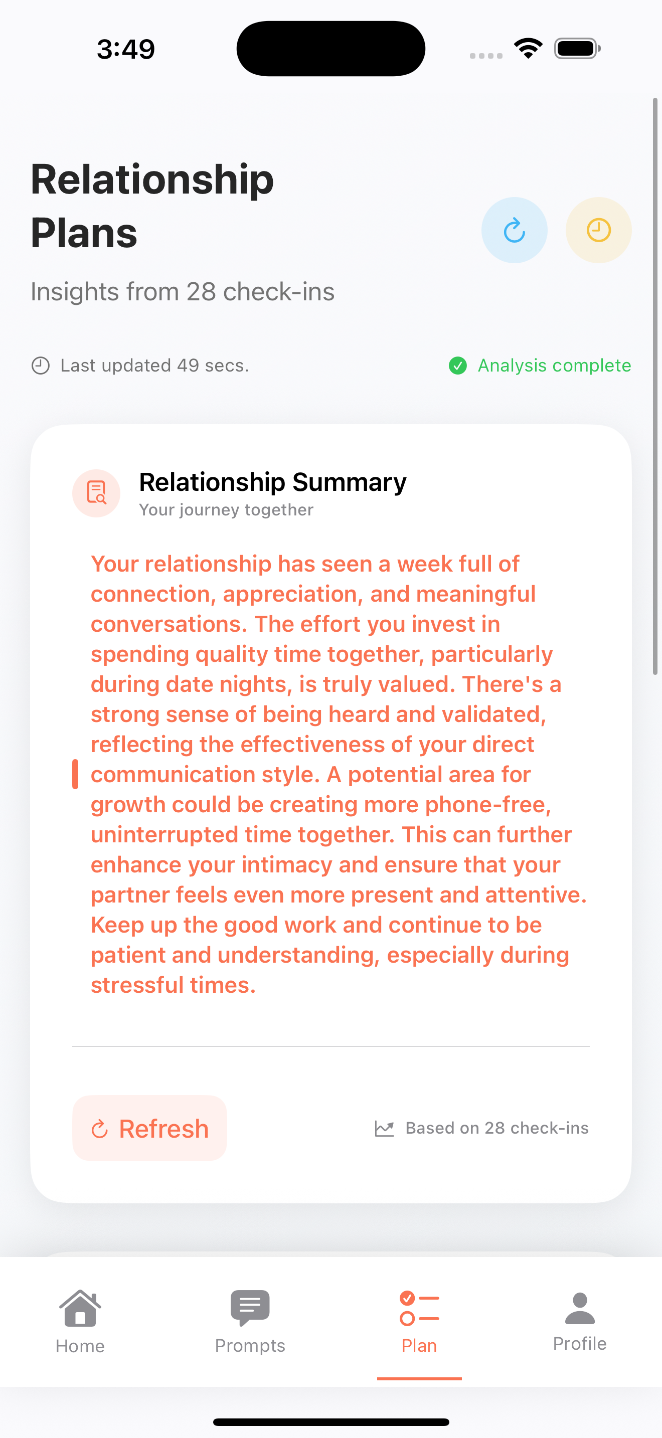 AI-powered relationship insights